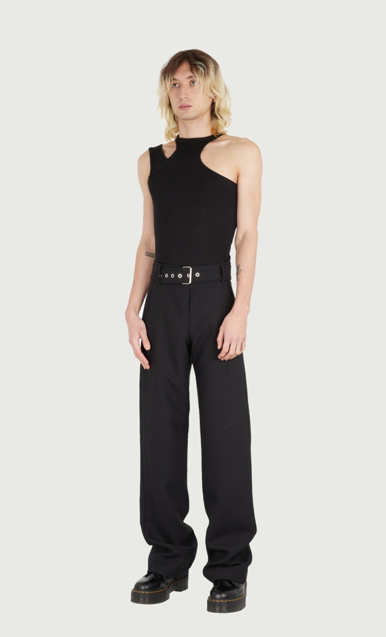 VISORE X  BELT SUIT PANTS 