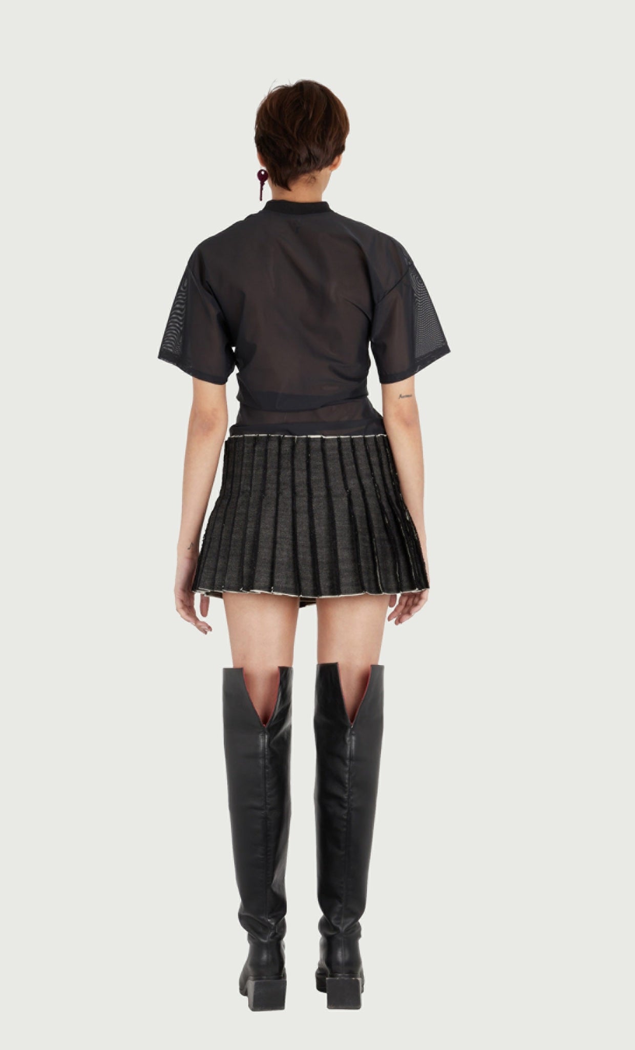 JEANNE FRIOT  DENIM MINI KILT 