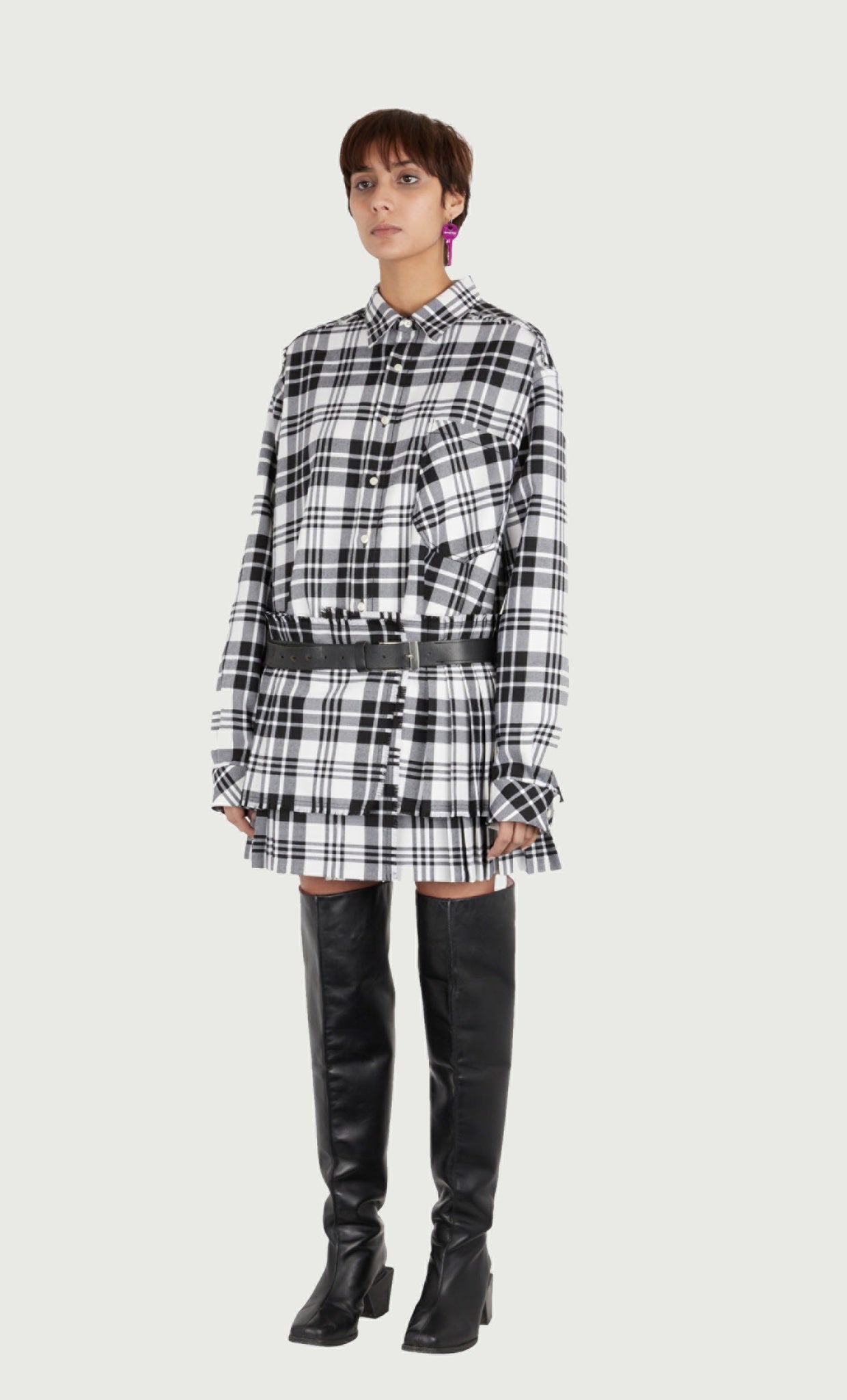 JEANNE FRIOT  TARTAN MINI KILT 