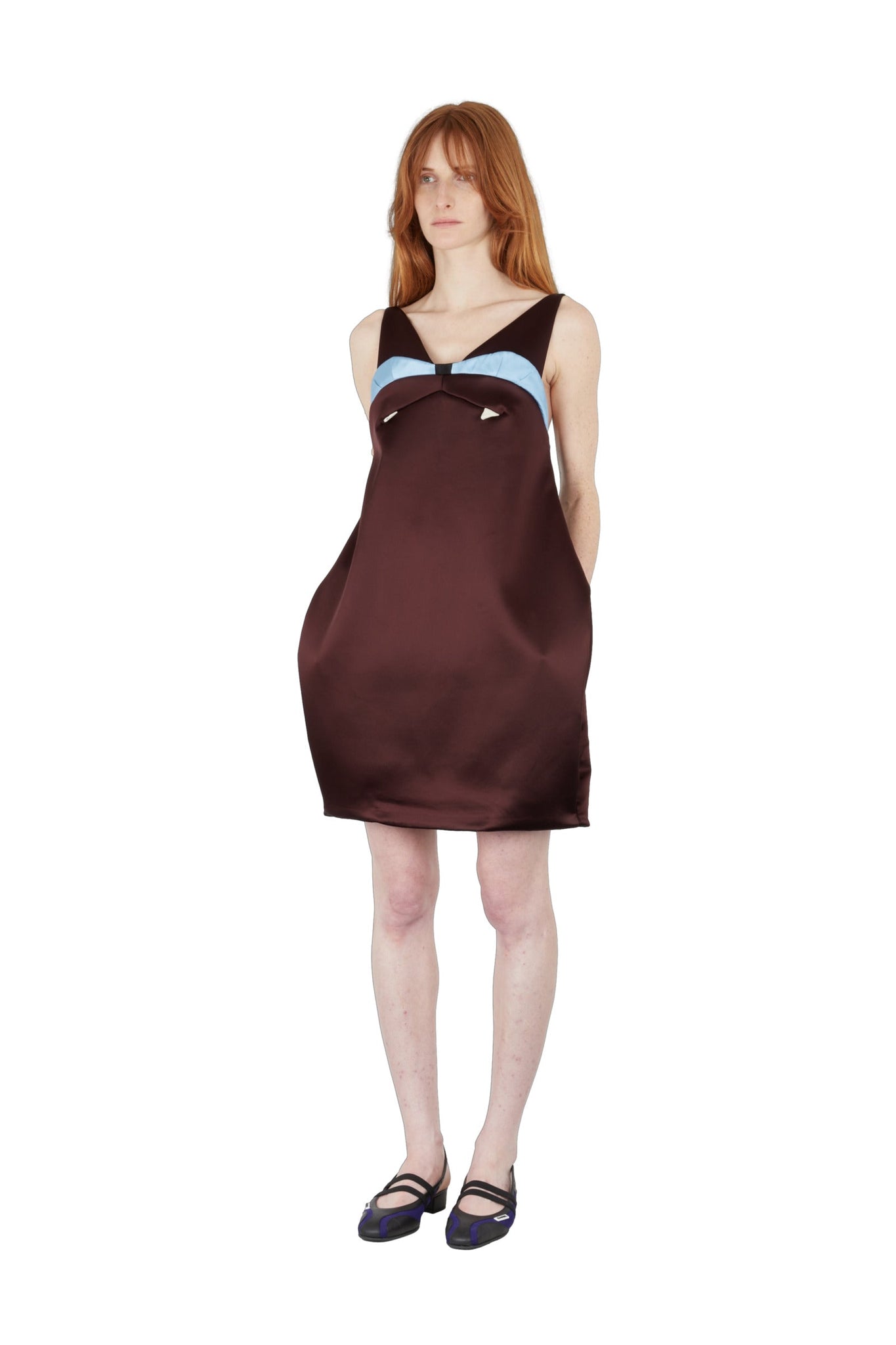 MAITREPIERRE clothes MINOU BROWN DRESS 