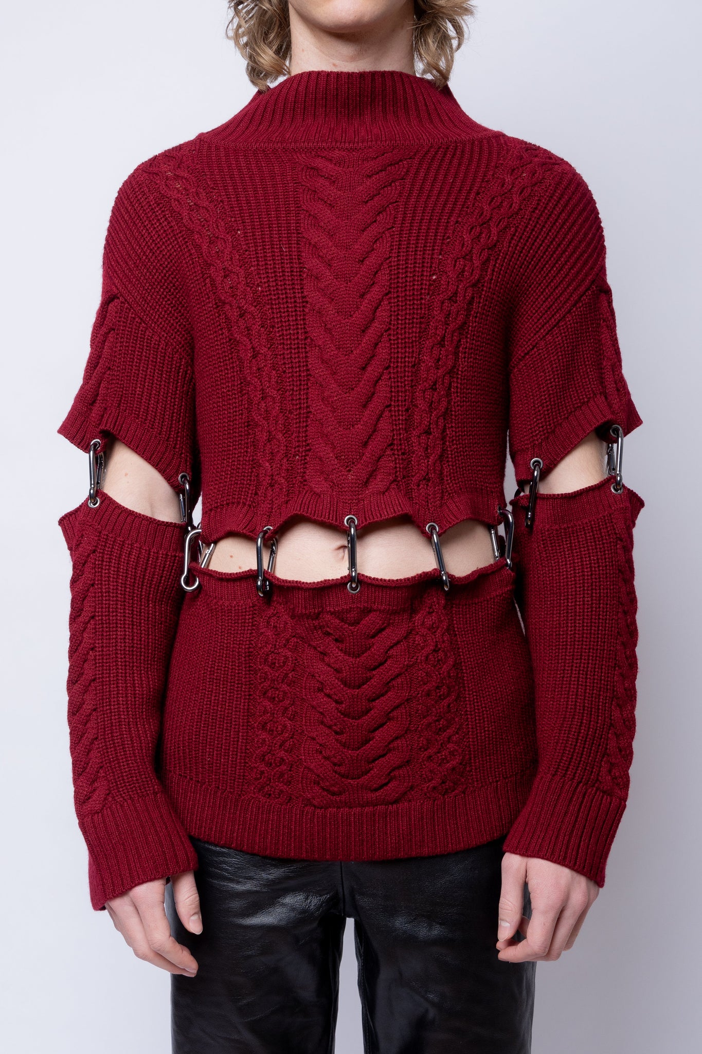 FANG Top Chunky Knit Carabiner Sweater 