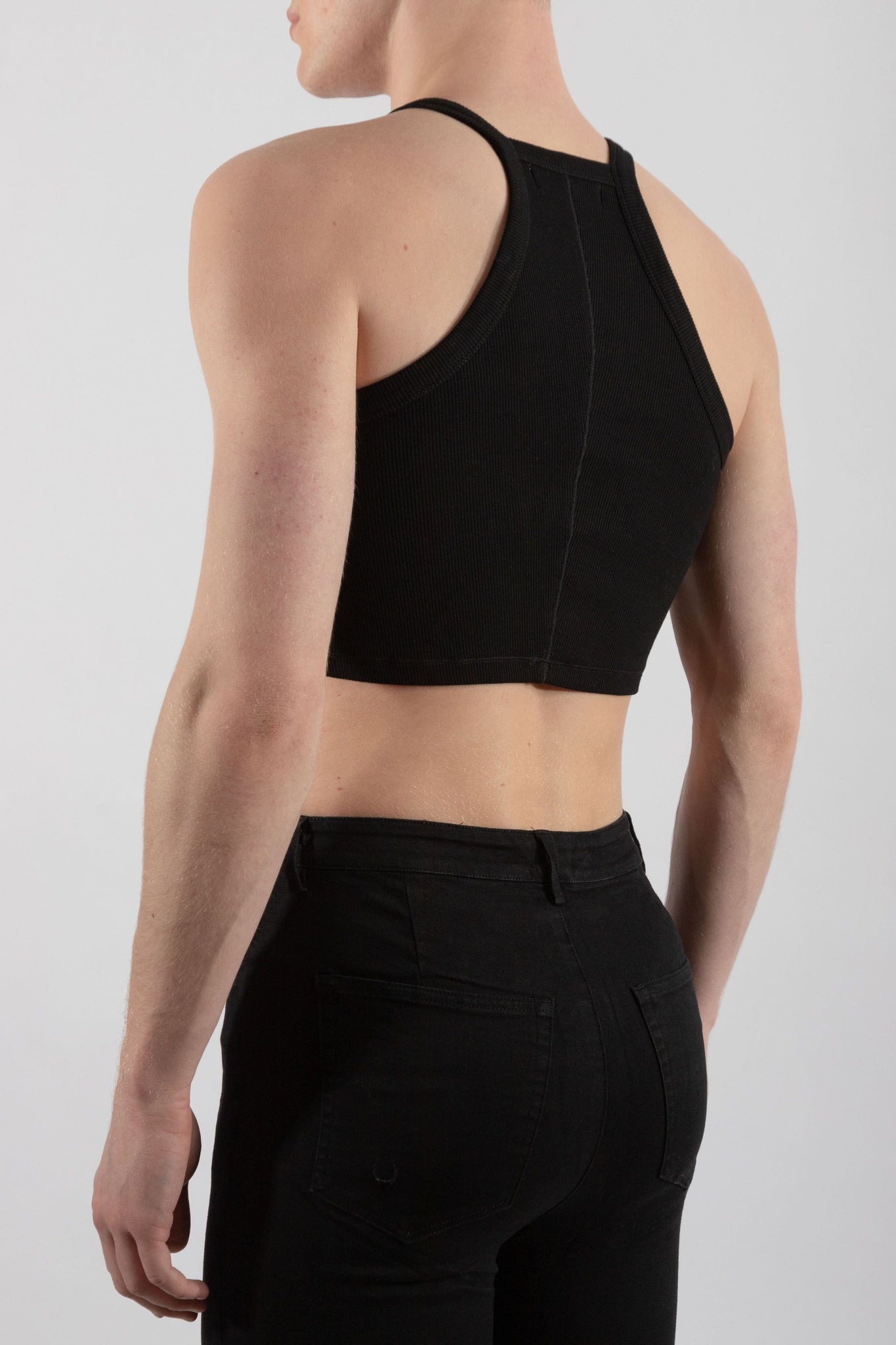 Essential Ribbed Square Neck Crop Top