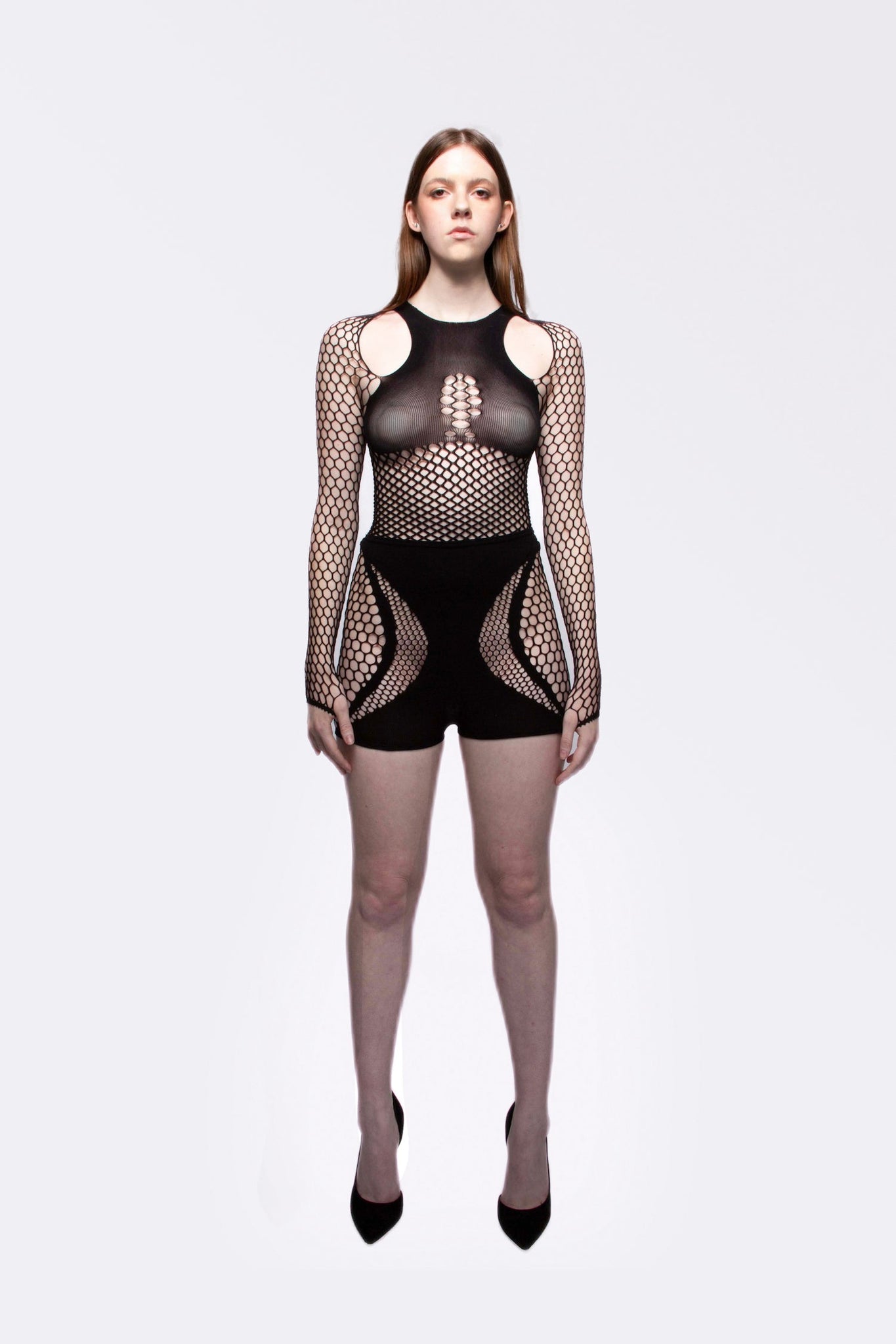 Fishnet Mesh Long Sleeve