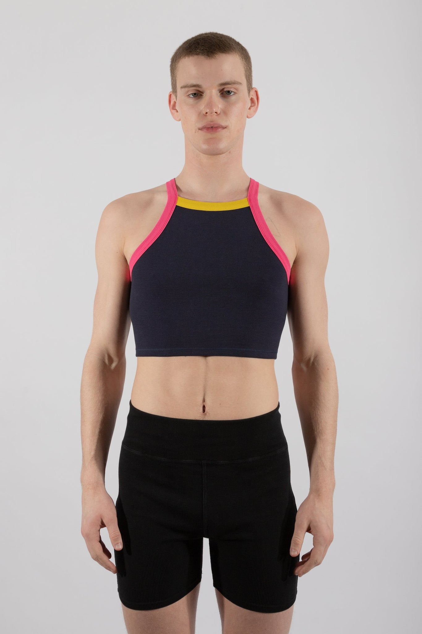 Essential Ribbed Square Neck Crop Top